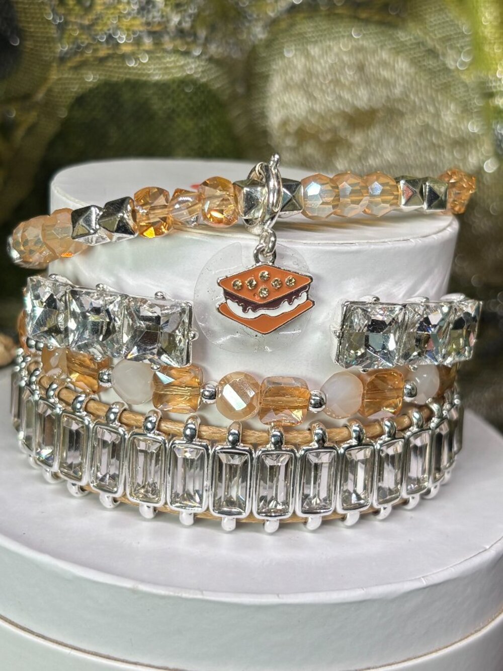 Bomb Party "There's S'more Where That Came From" Summer Stacks 4 Bracelet Stack